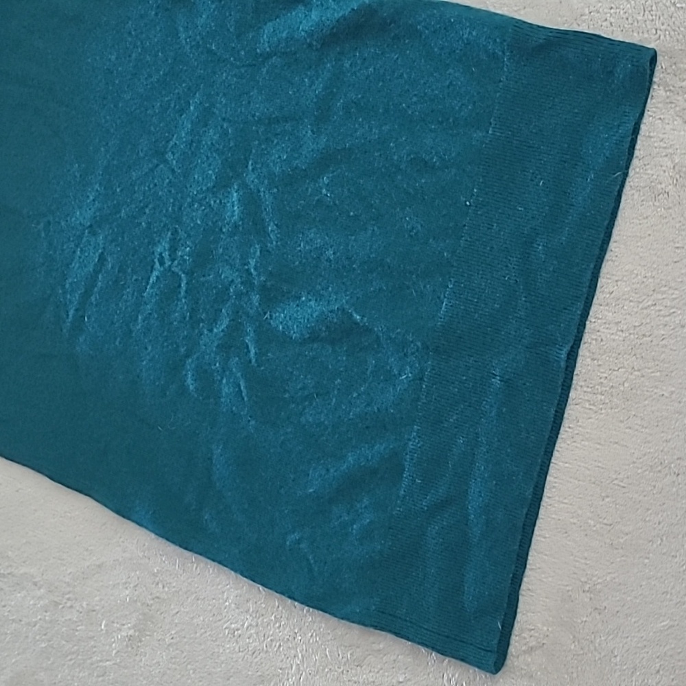 J.Crew 100% Cashmere Sweater Dress Teal Green XS Long Sleeve Knit Midi Workwear - Picture 12 of 12